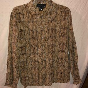 Silk button down shirt